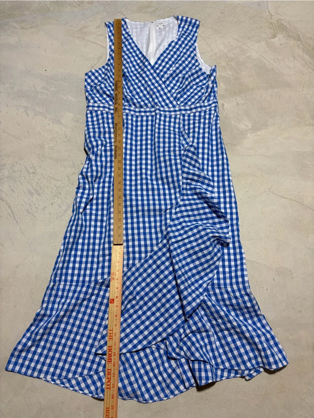 J. Crew Blue and White Gingham Dress 18